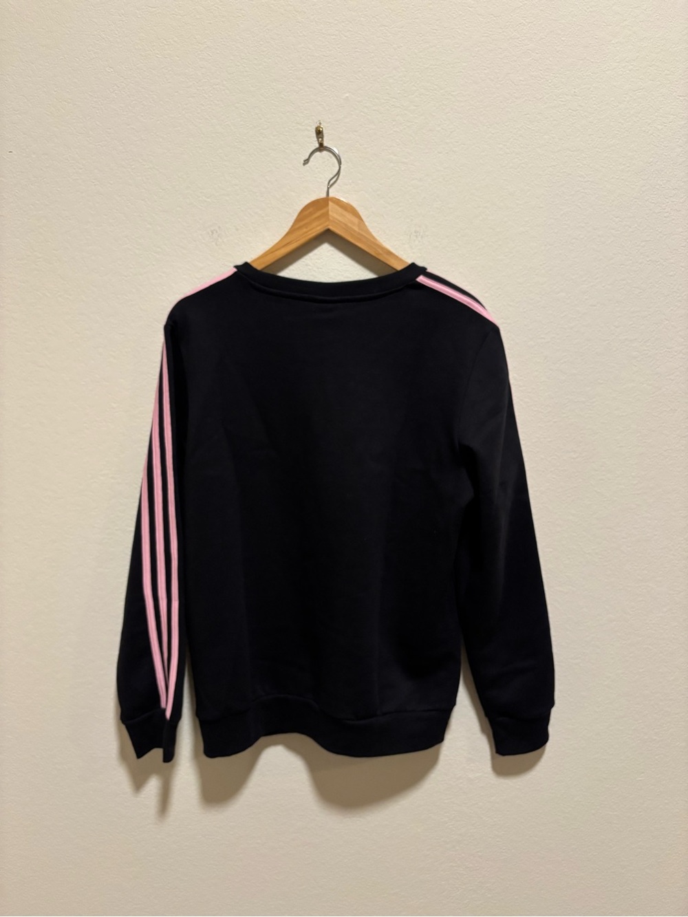 NWT Adidas Women’s Black and Pink Track Set - Sweatshirt & Joggers - Picture 9 of 9
